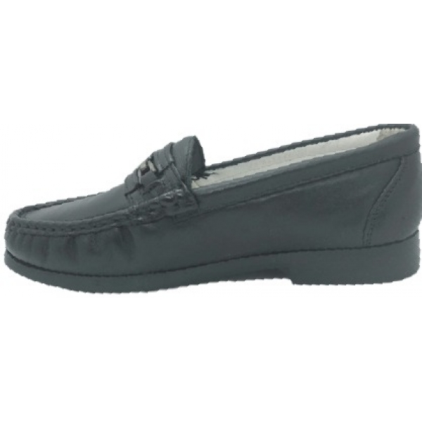 Mocassim Masculino Saullo 1233 em Couro Preto