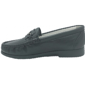 Mocassim Masculino Saullo 1233 em Couro Preto