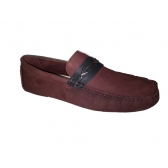 Mocassim Masculino Saullo 27015 em Camurça Bordo