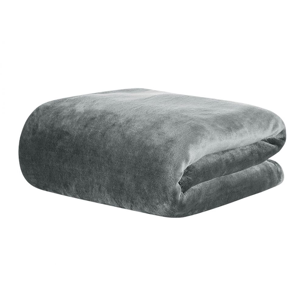 Cobertor Queen Kacyumara Blanket 300 Toque de Seda - Cinza