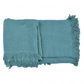 Colcha King Buddemeyer In Design com Franja - Azul