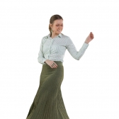Camisa Social Feminina Manga Longa Baumgarten Woman Tradicional 6466 Listrada - Verde