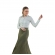 Camisa Social Feminina Manga Longa Baumgarten Woman Tradicional 6466 Listrada - Verde