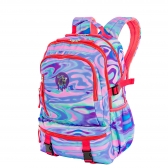 Mochila Sestini 2 Compartimento Capricho Abstract Aura - Azul