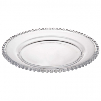 Jogo de 4 Pratos p/ Sobremesa Bolinha em Cristal L´hermitage