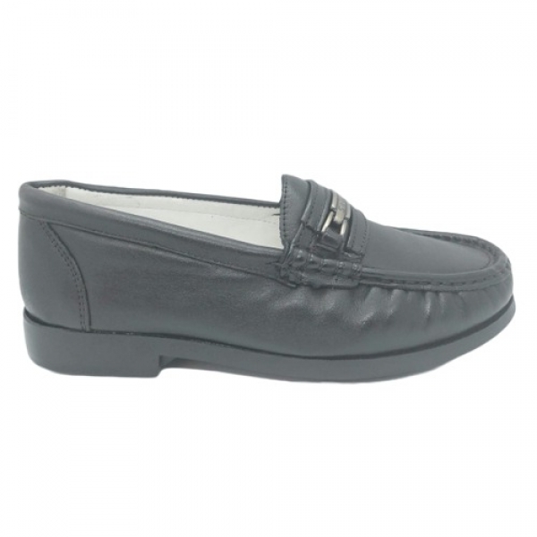 Mocassim Masculino Saullo 1233 em Couro Preto