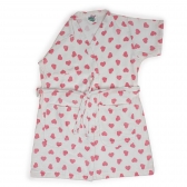 Roupão Adulto Com Manga Dohler Velour Fiori Estampado 100% Algodão - Fiore