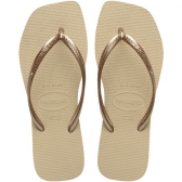 Chinelo Feminino Havaianas Slim Square - Areia