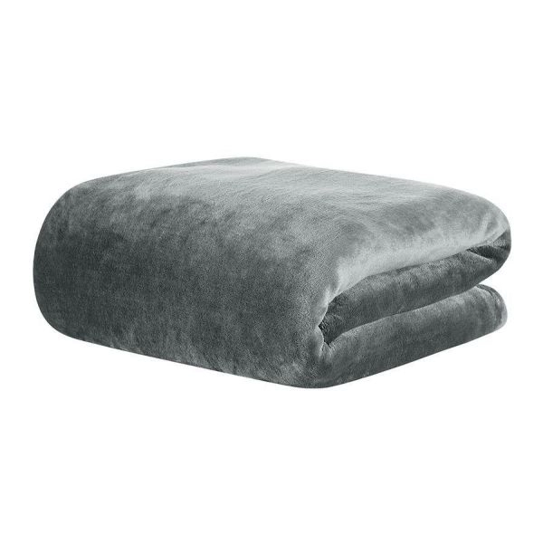 Cobertor Solteiro Kacyumara Blanket 300 Toque de Seda - Cinza