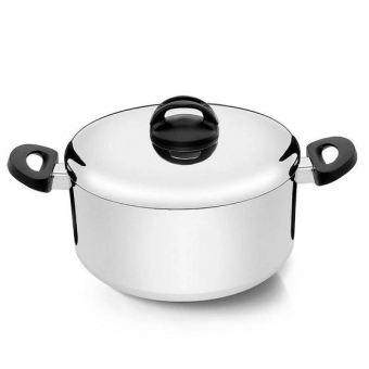 Caçarola com Tampa Nigro Eterna 22cm - 4,1L Polida