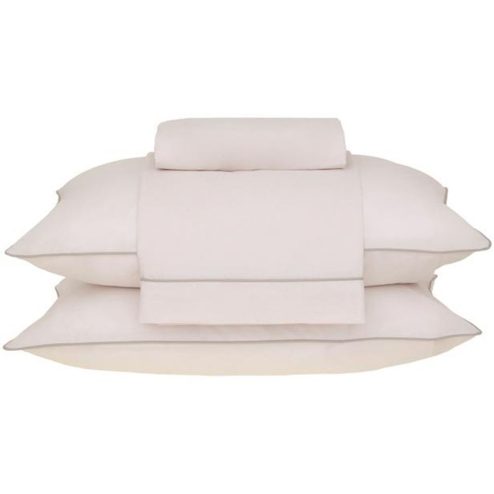 Jogo de Cama King Buddemeyer Basic Percalle 180 Fios - Bege 002