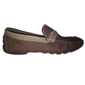 Mocassim Masculino Saullo 27016 em Camurça Café