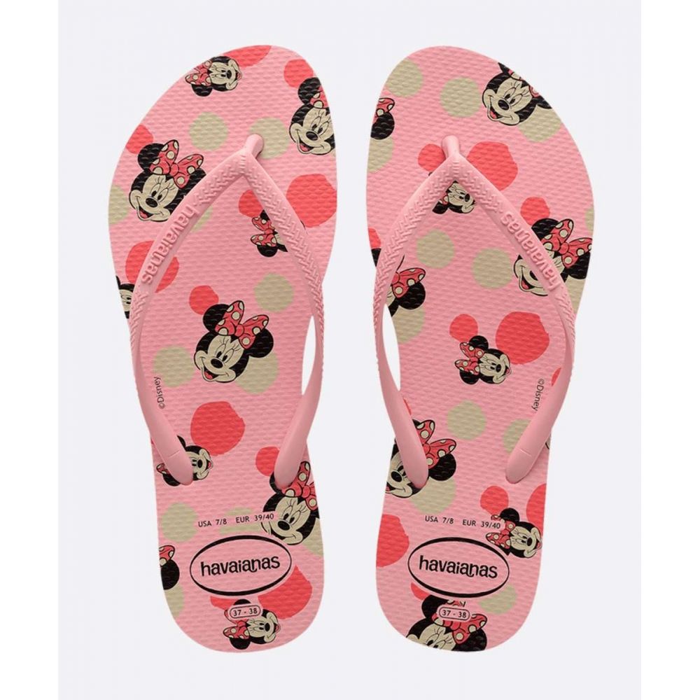 Chinelo Havaianas Slim Disney Minnie Rosa