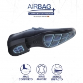 Sapato Masculino Casual Jota Pe Air Winner em Couro - Preto