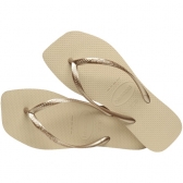 Chinelo Feminino Havaianas Slim Square - Areia
