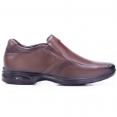 Sapato Masculino Casual Jota Pe 5G Air Vision em Couro - Dark Brown