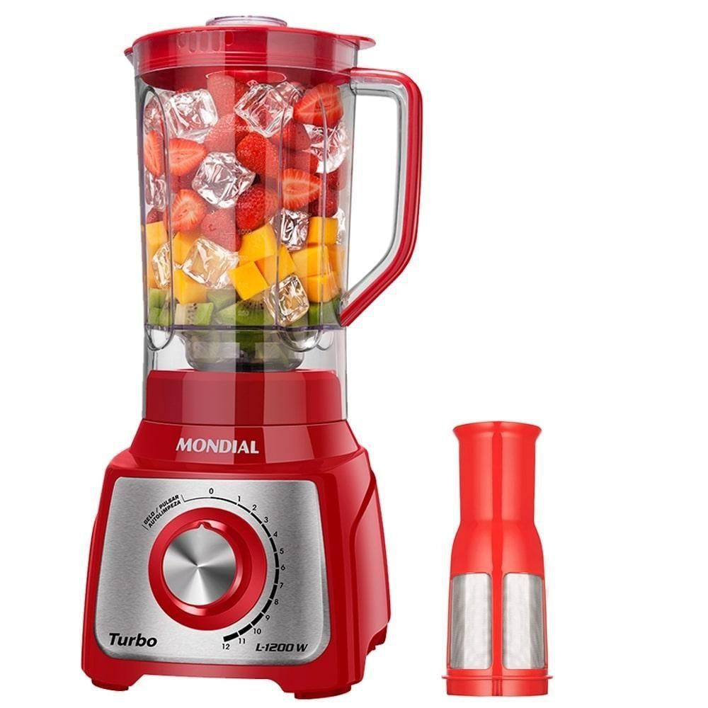 Liquidificador Mondial L1200 12 Velocidades Turbo Inox 110V