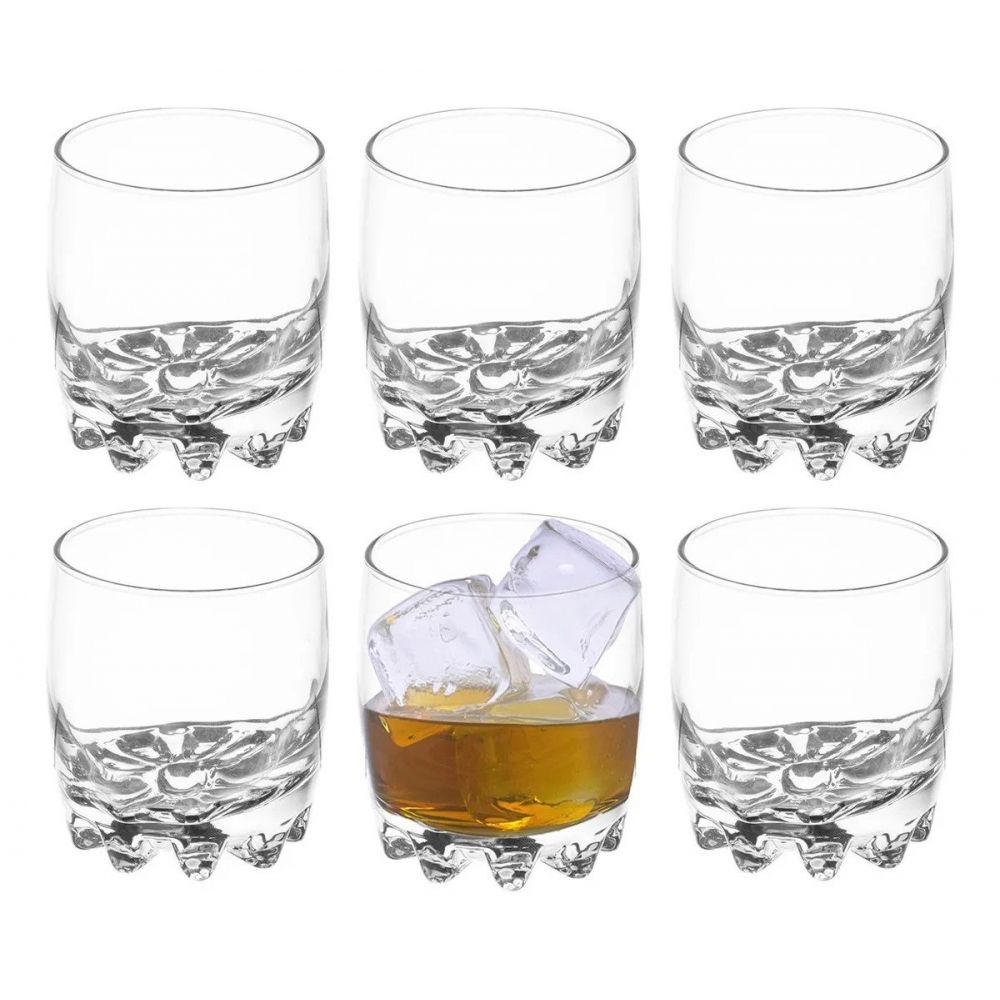 Jogo de 6 Copos Baixo de Whisky 300 ml Sylvana