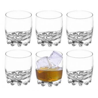 Jogo de 6 Copos Baixo de Whisky 300 ml Sylvana