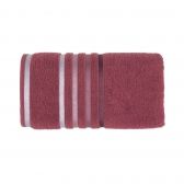 Toalha de Rosto Karsten Lumina Fio Penteado - Rosa Málaga/Roxo