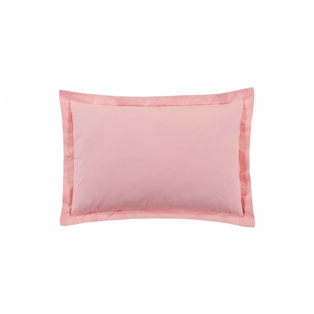 Fronha com 4 Abas Avulsa Juma Atuale Percal 200 Fios - Rosa