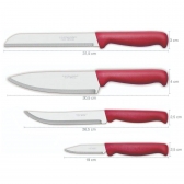 Conjunto de Facas Simonaggio Cook Tools 4 peças - Vermelho