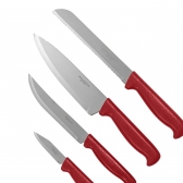 Conjunto de Facas Simonaggio Cook Tools 4 peças - Vermelho