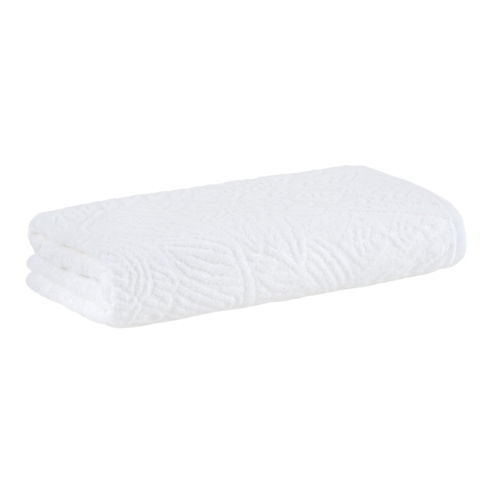 Toalha de Banho Buddemeyer Cordel 100% Algodão Aveludada - Branco 1011