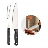 Jogo de Garfo e Faca para Churrasco Brinox Suprema