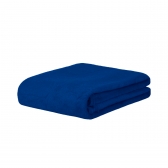 Manta Casal Uzoo Soft Microfibra 1,80 m x 2,00 m Lisa - Azul Marinho