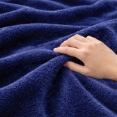 Cobertor Casal Kacyumara Blanket 300 Toque de Seda - Azul Marinho