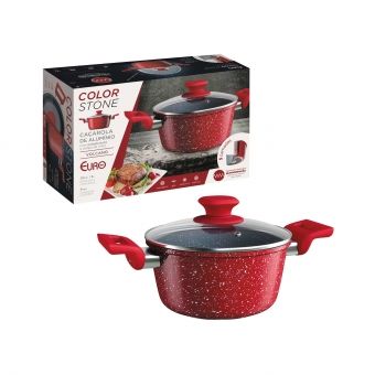 Caçarola Antiaderente Volcano 20cm Euro Color Stone