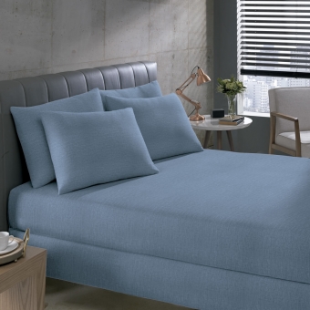 Jogo de Lençol Queen Malha Mescla 3 Peças Buettner