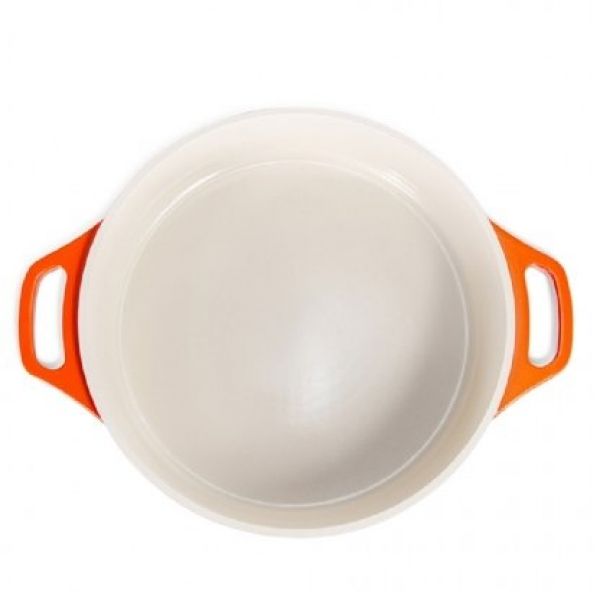 Caçarola Baixa Le Cook Premier Orange 24cm 2,4L