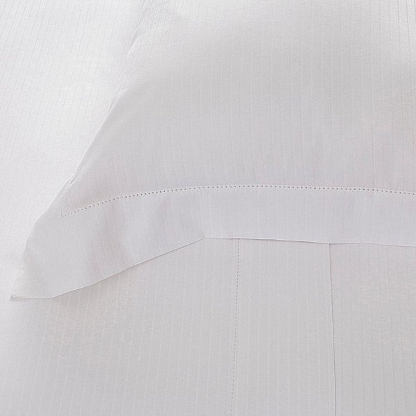 Jogo de Cama Casal Buddemeyer Damask Square Cetim 300 fios - Branco