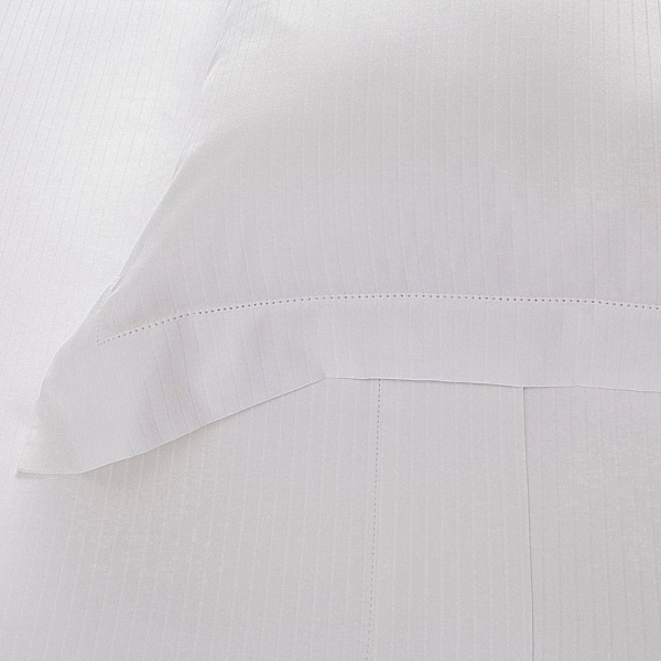 Jogo de Cama Casal Buddemeyer Damask Square Cetim 300 fios - Branco