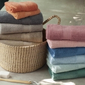 Toalha de Rosto Buddemeyer Fio Penteado Canelado - Branco 1011