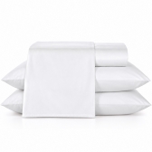 Jogo de Cama Casal 4 peças Teka Diamante 150 Fios - Branco 012