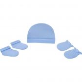 Kit Infantil Gorro Luva e Meia Azul RN