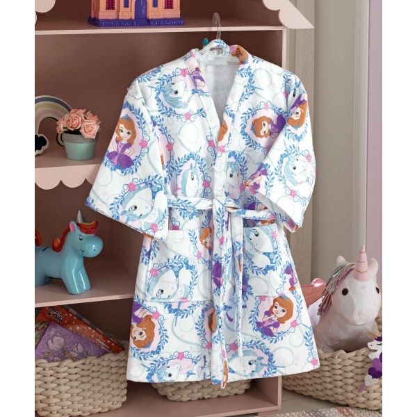 Roupão Infantil Dohler Princesa Sofia 100% Algodão