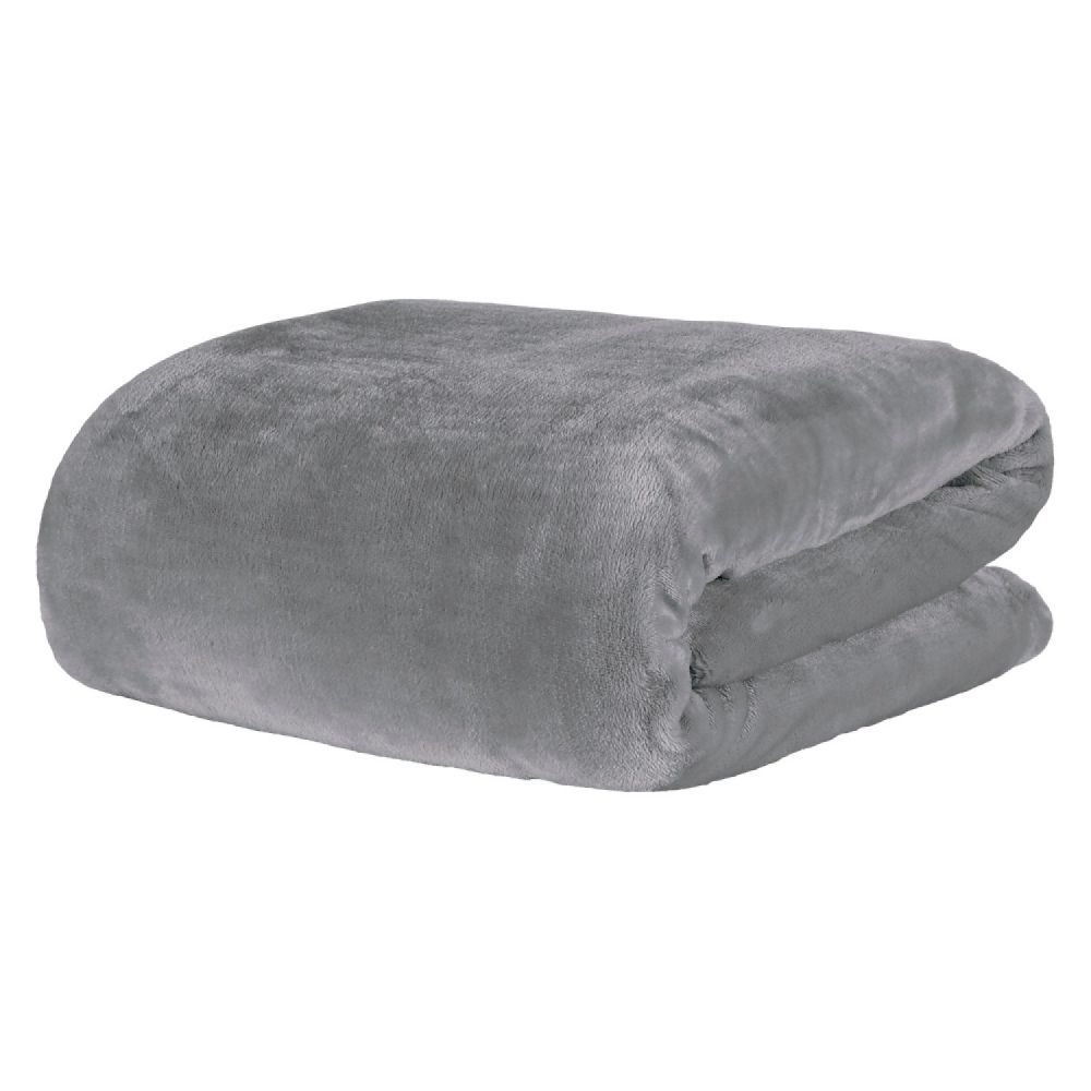 Cobertor Solteiro Kacyumara Blanket 300 Toque de Seda - Cinza
