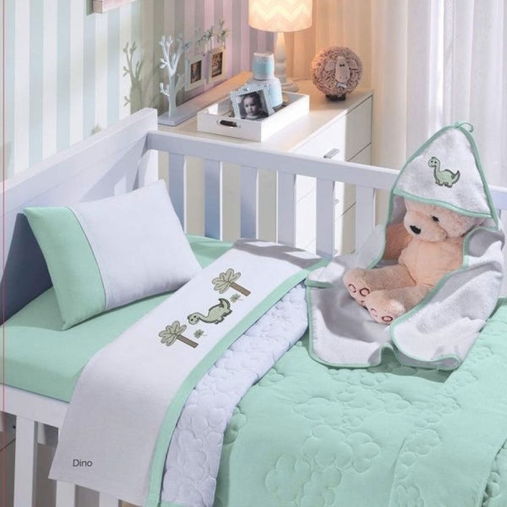 Jogo de Cama Infantil 3 Pçs Buettner Baby Dinossauro
