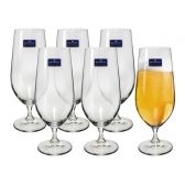 Jogo com 6 Taças p/ Cerveja Gastro 57311 Bohemia Crystalite