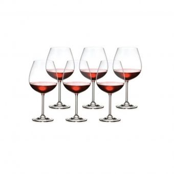 Jogo de 6 Taças de Vinho Bordeaux Gastro Bohemia 650 ML