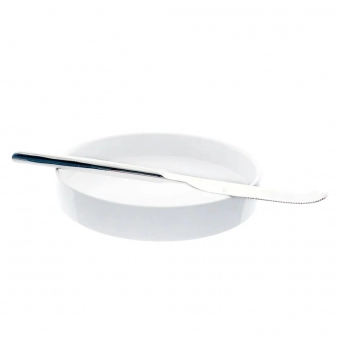 Rechaud para Queijo Brie em Cerâmica com Faca Fracalanza