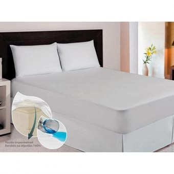 Protetor de Colchão Casal Impermeável Kacyumara Hipoalergênico