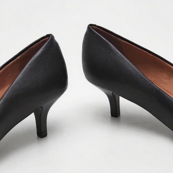 Sapato Feminino Vizzano Scarpin Pelica Bico Fino - Preto