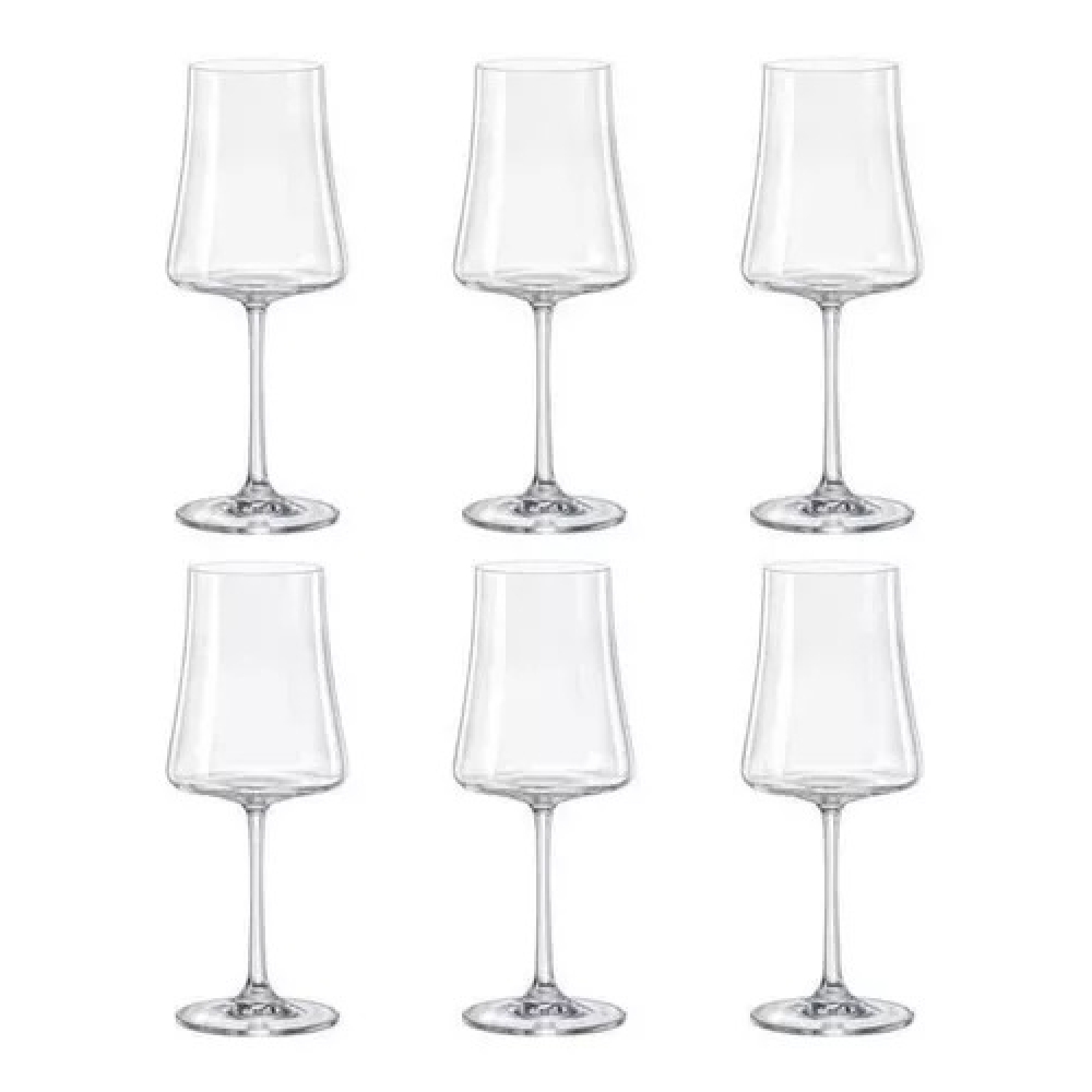 Jogo de 6 Taças p/ Água 560ml Xtra Bohemia Crystal