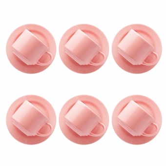 Conjunto de Chá Biona Donna Rosa 12 Peças 180 mL Ø14 cm