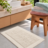 Tapete p/ Casa 48 x 80cm Allure Buddemeyer 100% Algodão - Bege 1084